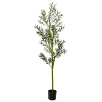 Albero Ulivo Artificiale 800 Foglie 200 cm Verde
