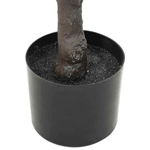 Albero di Ficus Artificiale 480 Foglie 130 cm Verde 4103573