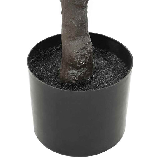 Albero di Ficus Artificiale 480 Foglie 130 cm Verde 4103573