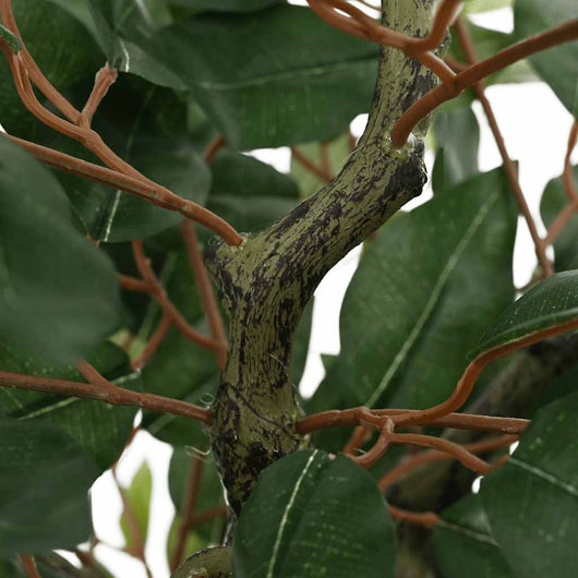 Albero di Ficus Artificiale 756 Foglie 170 cm Verde