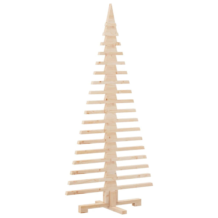 Albero di Natale in legno per decorazioni 150 cm in legno massello di pino 4103971