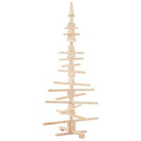 Albero di Natale in legno per decorazioni 150 cm in legno massello di pino 4103971