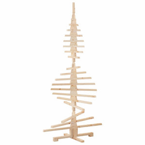 Albero di Natale Decorativo in Legno 180 cm Legno Massello Pino 4103972