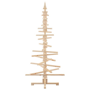 Albero di Natale Decorativo in Legno 180 cm Legno Massello Pino 4103972