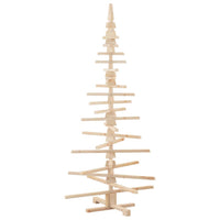 Albero di Natale Decorativo in Legno 180 cm Legno Massello Pino 4103972