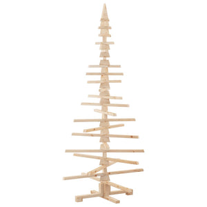 Albero di Natale Decorativo in Legno 180 cm Legno Massello Pino 4103972