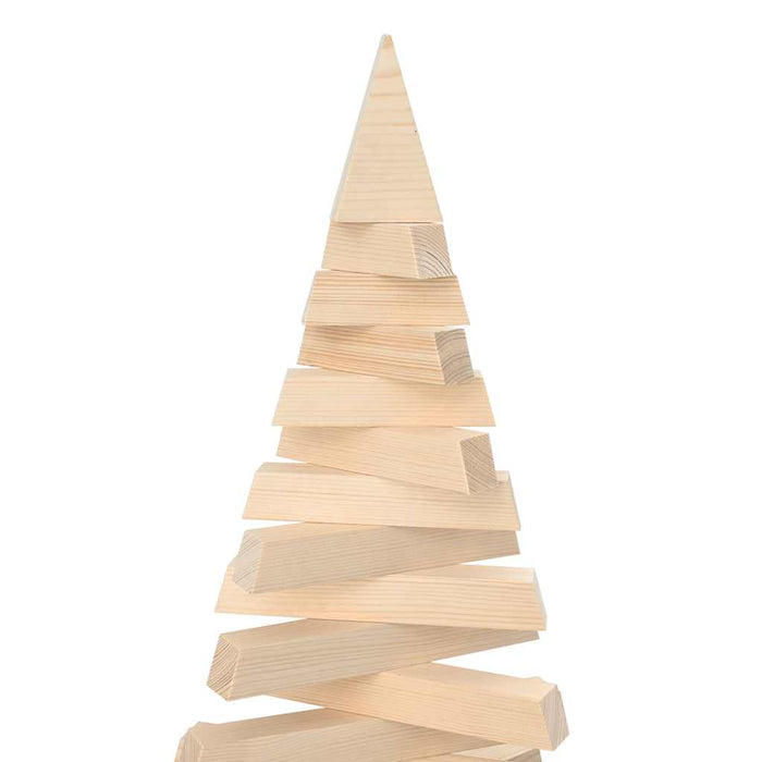 Albero di Natale Decorativo in Legno 180 cm Legno Massello Pino 4103972
