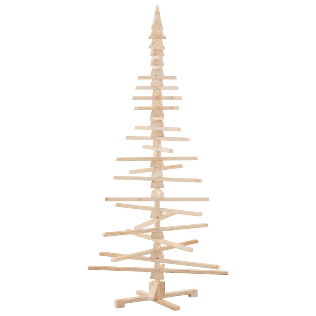 Albero di Natale Decorativo in Legno 210 cm Legno Massello Pino 4103973
