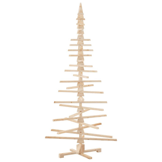 Albero di Natale Decorativo in Legno 210 cm Legno Massello Pino 4103973