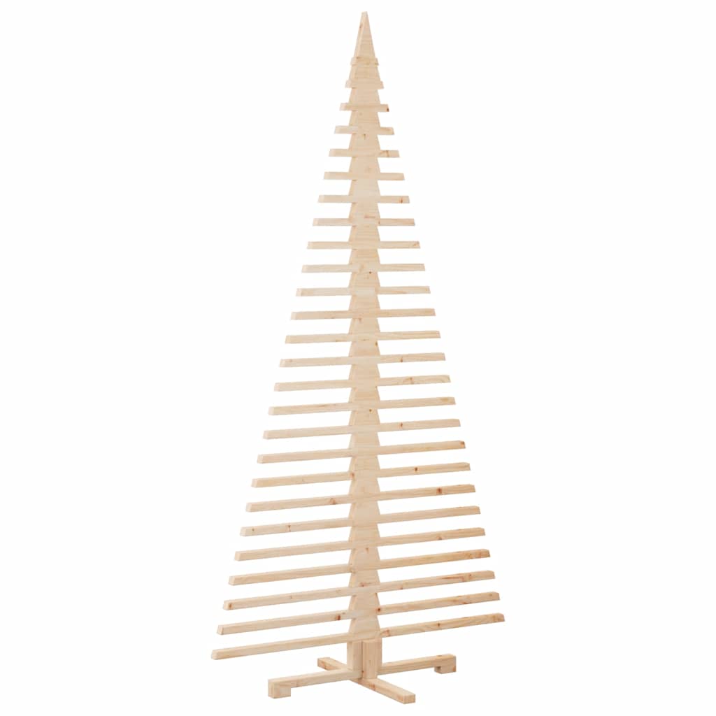 Albero di Natale Decorativo in Legno 210 cm Legno Massello Pino 4103973