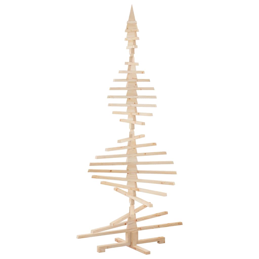 Albero di Natale Decorativo in Legno 210 cm Legno Massello Pino 4103973