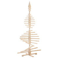 Albero di Natale Decorativo in Legno 210 cm Legno Massello Pino 4103973