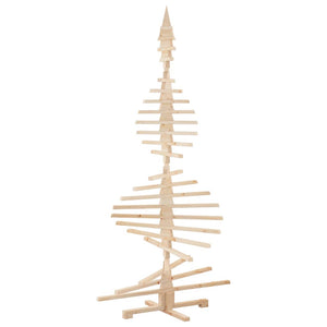 Albero di Natale Decorativo in Legno 210 cm Legno Massello Pino 4103973