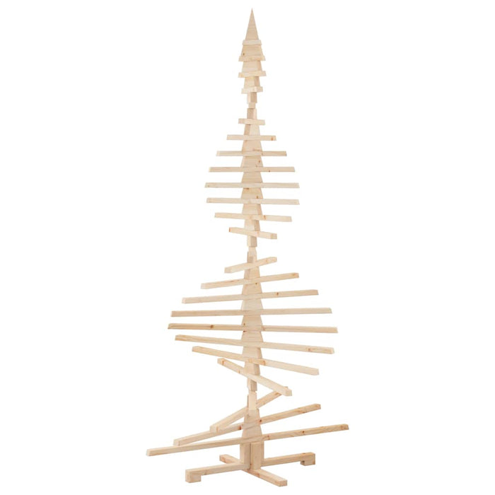 Albero di Natale Decorativo in Legno 210 cm Legno Massello Pino 4103973