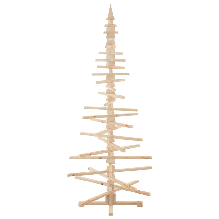 Albero di Natale Decorativo in Legno 210 cm Legno Massello Pino 4103973