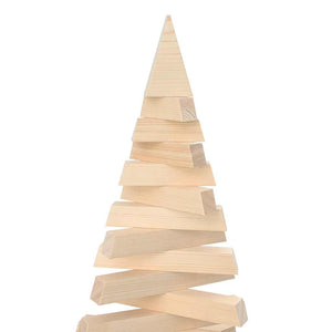 Albero di Natale Decorativo in Legno 210 cm Legno Massello Pino 4103973