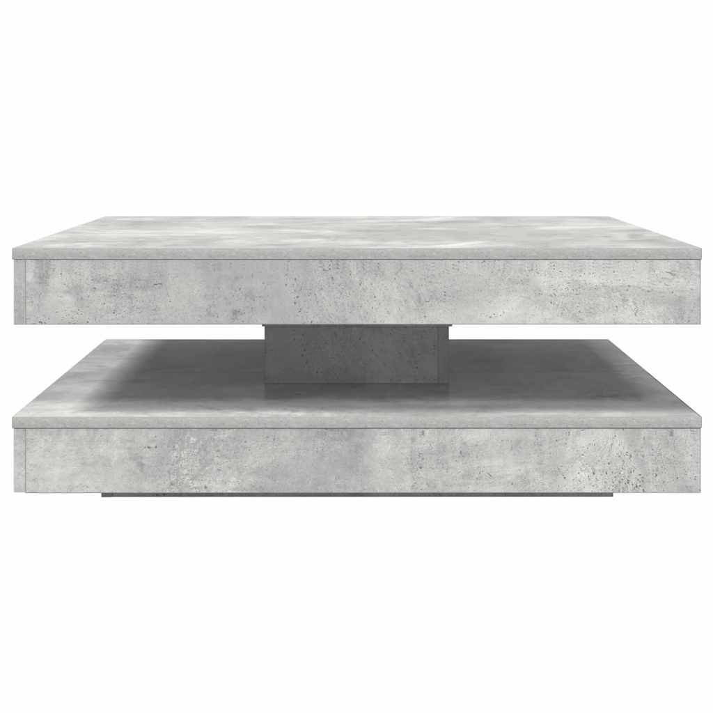 Tavolino da Caffè Girevole a 360 Gradi Grigio 90x90x34,5 cm 3321354