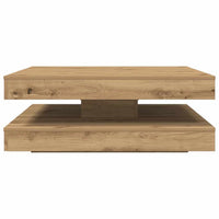 vidaXL Tavolino da Caffè Girevole a 360 Gradi Artigianale 90x90x34,5cm