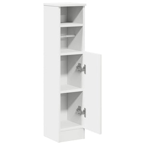 vidaXL Mobile da Bagno con Portarotolo Bianco 20,5x22x90 cm