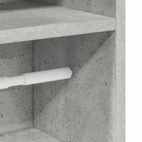 Mobile da Bagno con Portarotolo Grigio Cemento 20,5x22x90 cm 858500