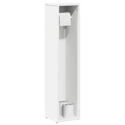 Mobile da Bagno con Portarotolo Bianco 20,5x20x90 cm 858506