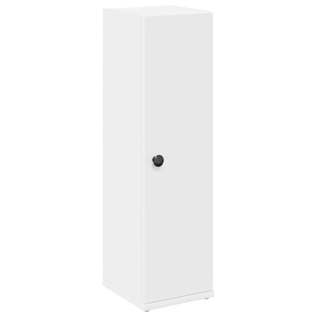 vidaXL Mobile da Bagno con Portarotolo Bianco 20,5x22x72 cm