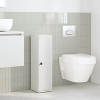 vidaXL Mobile da Bagno con Portarotolo Bianco 20,5x22x72 cm