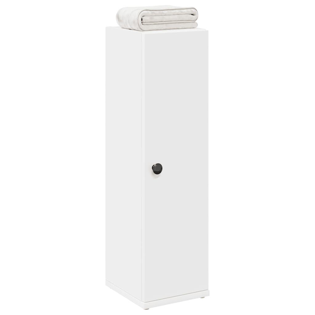 vidaXL Mobile da Bagno con Portarotolo Bianco 20,5x22x72 cm