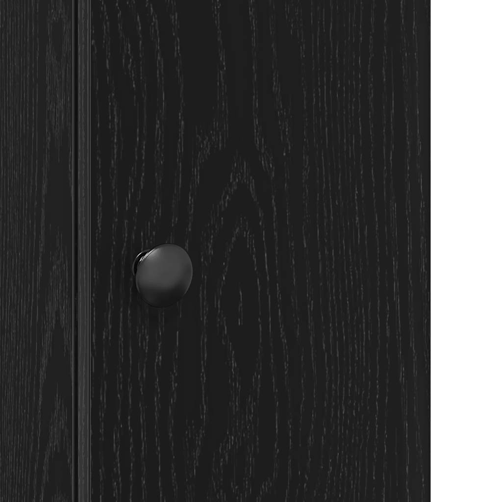 Mobile da Bagno con Portarotolo Nero 20,5x22x72 cm 858516