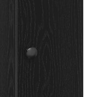 Mobile da Bagno con Portarotolo Nero 20,5x22x72 cm 858516