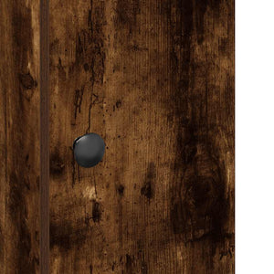 Mobile da Bagno con Portarotolo Rovere Fumo 20,5x22x72 cm 858519