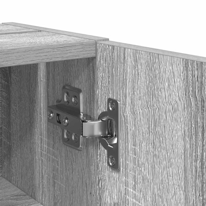 vidaXL Mobile da Bagno con Portarotolo Grigio Sonoma 20,5x22x72 cm