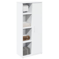 Mobile da Bagno con Portarotolo Bianco 39x22x90 cm 858524