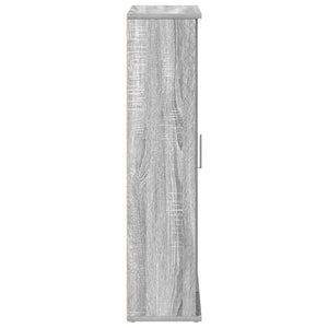 Mobile da Bagno con Portarotolo Grigio Sonoma 39x22x90 cm 858529