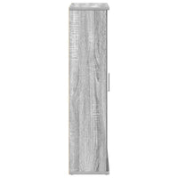 vidaXL Mobile da Bagno con Portarotolo Grigio Sonoma 39x22x90 cm