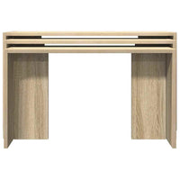 Tavolini Impilabili 3 pz Rovere Sonoma in Legno Multistrato 858535