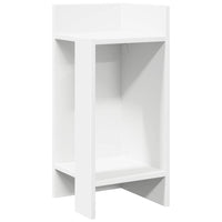 Tavolini Laterali 2pz con Ripiano Bianco 25,5x27x60 cm 858543