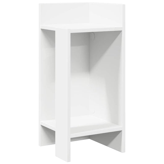 Tavolini Laterali 2pz con Ripiano Bianco 25,5x27x60 cm 858543