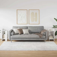 Tavolini Laterali 2pz con Ripiano Bianco 25,5x27x60 cm 858543