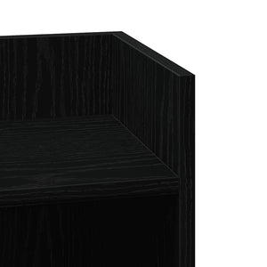 Tavolini Laterali 2pz con Ripiano Nero 25,5x27x60 cm 858545