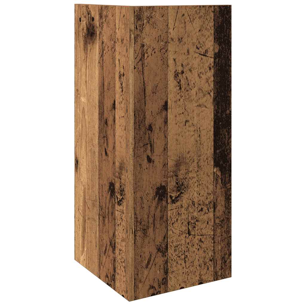 vidaXL Tavolini Laterali 2 pz con Ripiano Legno Antico 25,5x27x60 cm