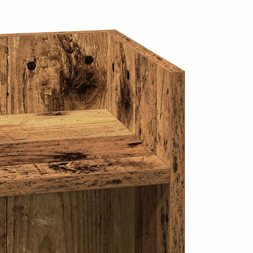 vidaXL Tavolini Laterali 2 pz con Ripiano Legno Antico 25,5x27x60 cm