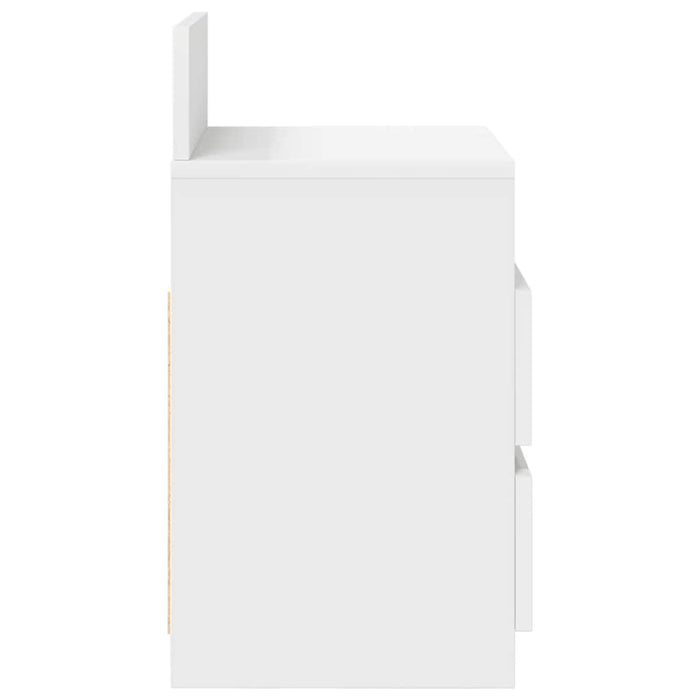 vidaXL Comodini 2 pz con 2 Cassetti Bianchi 40x33x60 cm