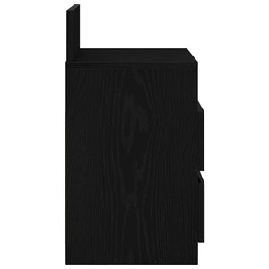 vidaXL Comodino con 2 Cassetti Nero 40x33x60 cm