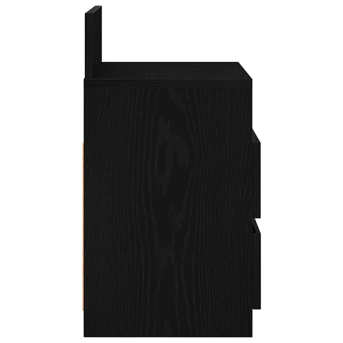 vidaXL Comodino con 2 Cassetti Nero 40x33x60 cm