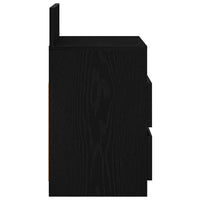 vidaXL Comodini 2 pz con 2 Cassetti Neri 40x33x60 cm