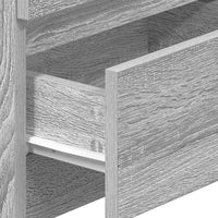 Comodini 2 pz con 2 Cassetti Grigio Sonoma 40x33x60 cm