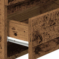 vidaXL Comodini 2 pz con 2 Cassetti Legno Antico 40x33x60 cm