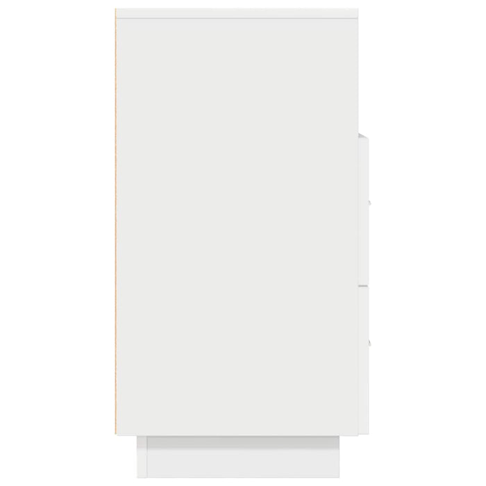 Comodino con 2 Cassetti Bianco 36x36x68 cm 858578