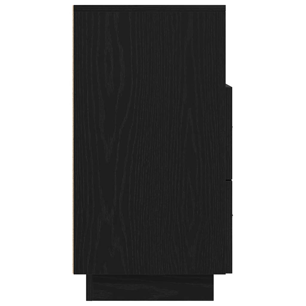 vidaXL Comodini 2 pz con 2 Cassetti Neri 36x36x68 cm